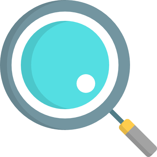 Loupe find detective zoom icon
