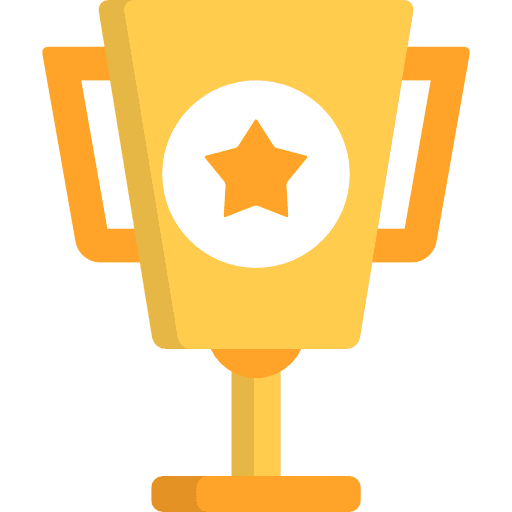Trophy sports and competition winner trophy icon