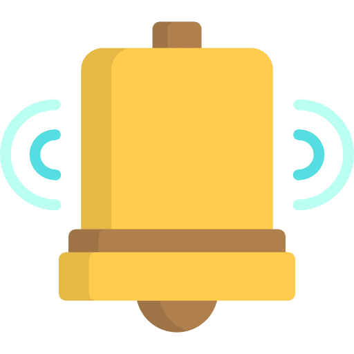 Bell music and multimedia bell musical instrument icon