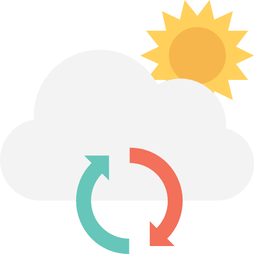 Cloudy cloudy cloud atmospheric icon