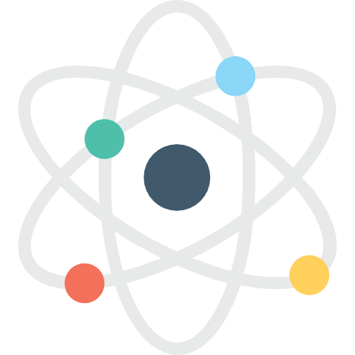Physics electron nuclear physics icon