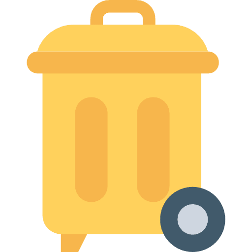 Garbage can garbage trash icon