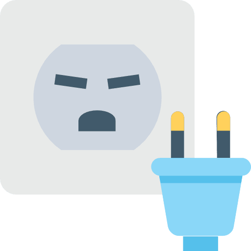 Plug electronic socket plug icon