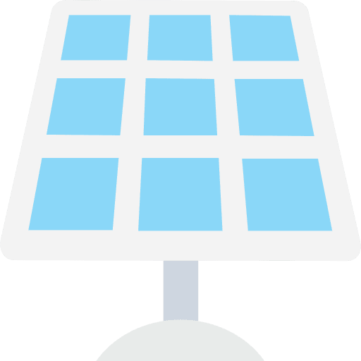 Solar panel ecology and environment power solar energy icon