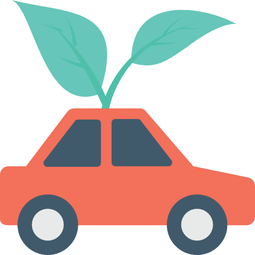 Car ecological vehicle ecologic icon