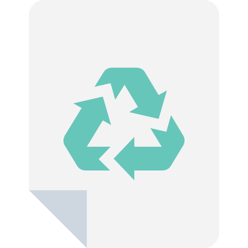 File paper recycle document icon
