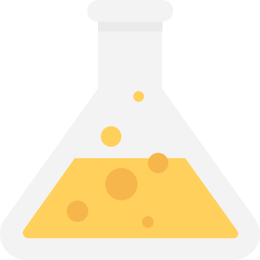 Flask tools and utensils education flasks icon