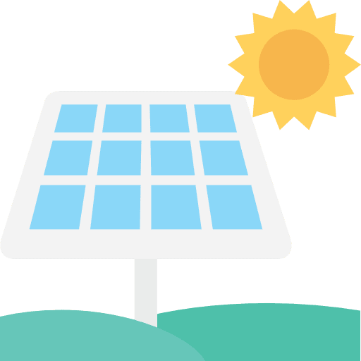 Solar panel power renewable energy solar panel icon