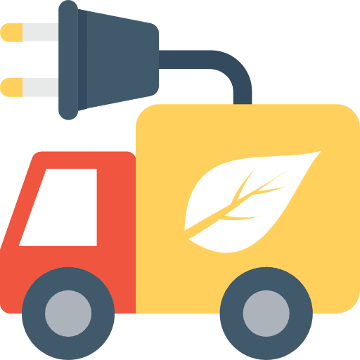 Truck transportation truck ecology and environment icon