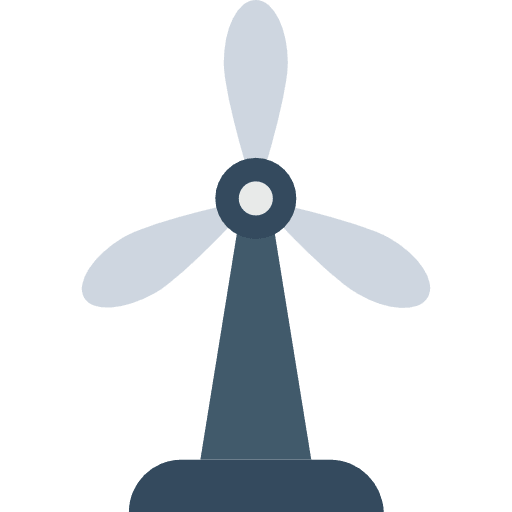 Windmill technology ecologic industry icon