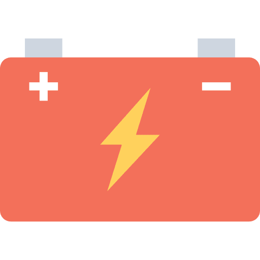 Battery power electronics technology icon