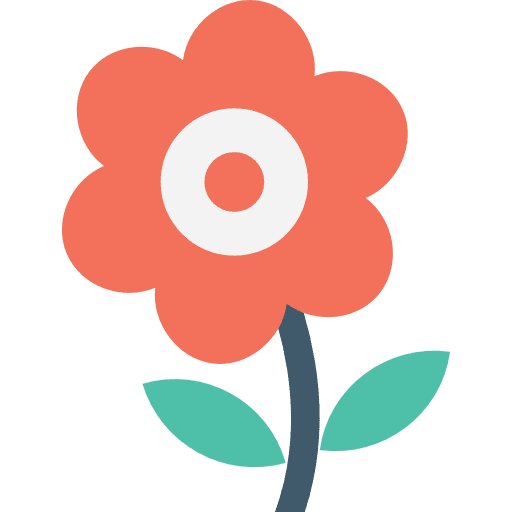 Flower nature blossom botanical icon