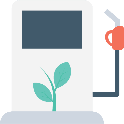 Gas station petrol ecology and environment eco fuel icon