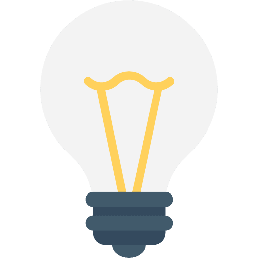 Light bulb technology light bulb invention icon