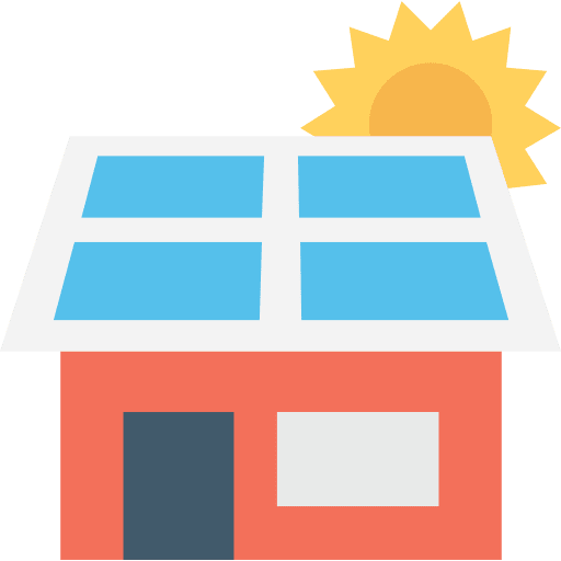 House ecology and environment technological house icon