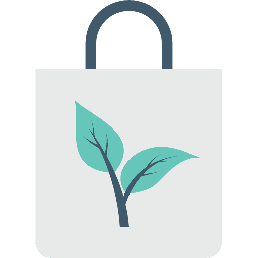 Shopping bag commerce ecology and environment shopping bag icon