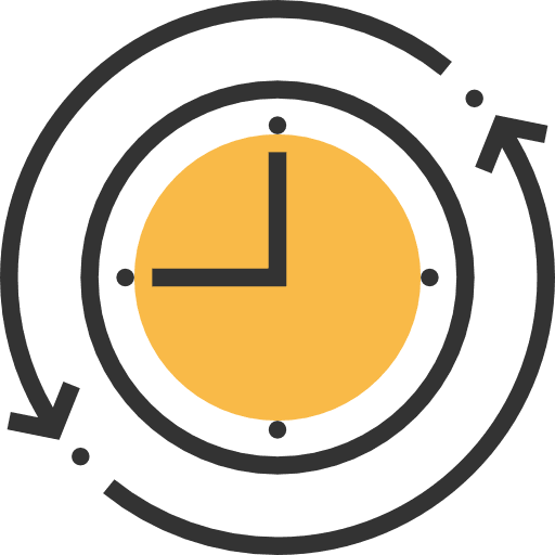 Clock tools and utensils back restore icon