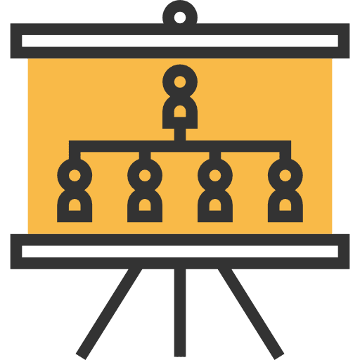Diagram organization panel business icon