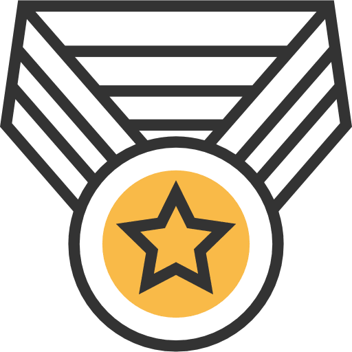 Medal award insignia reward icon