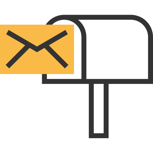 Mailbox symbol tools mail icon