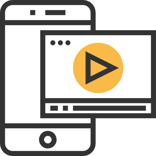 Video player mobile phone technology cellphone icon