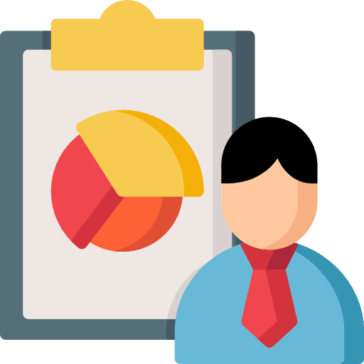 Employee business progress progress report icon