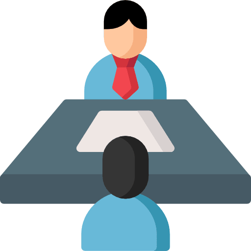 Interview interview job reunion icon