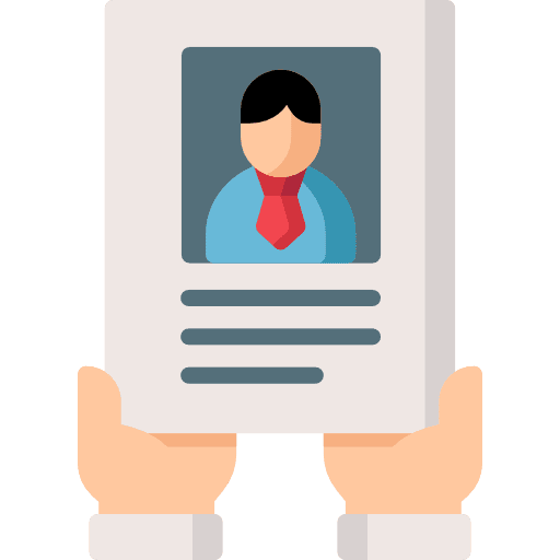 Resume business profile business business and finance icon