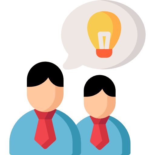 Brainstorm interface think business and finance icon