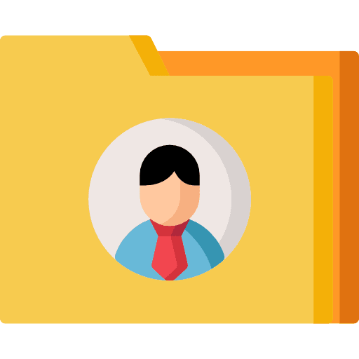 Folder file storage employee files and folders icon