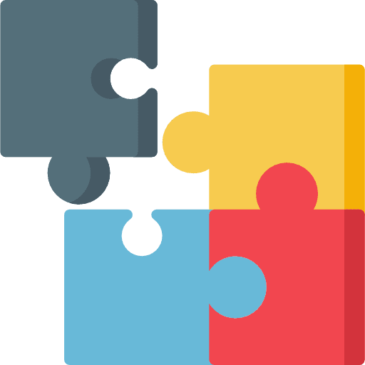 Jigsaws puzzle hobbies and free time fit icon