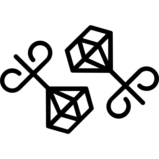 Earrings accesory jewel jewelry icon