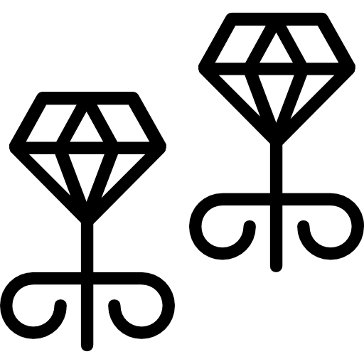 Earrings jewelry earring accesory icon