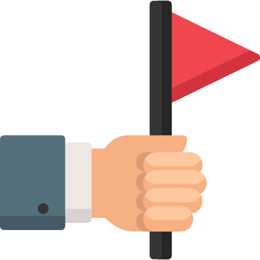 Target gaming flag goal icon