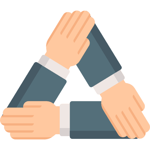 Teamwork teamwork networking seo and web icon