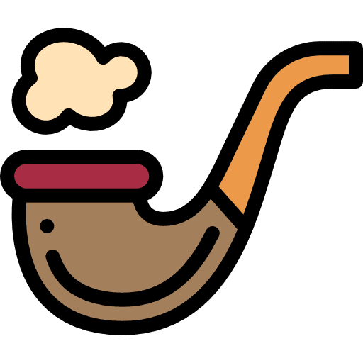 Pipe unhealthy smoking cultures icon