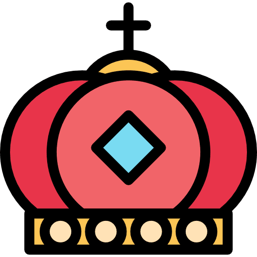 Crown royalty travel royal icon