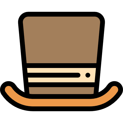 Hat gestures gentleman travel icon