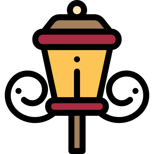 Lamp street lamp post light icon