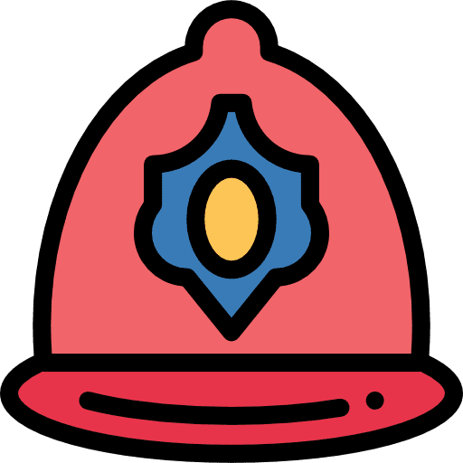 Police protection policemen head icon