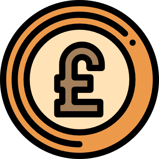 Pound money cash currency icon