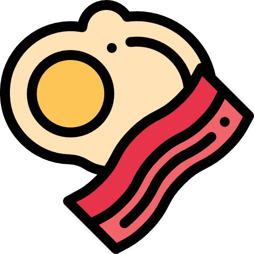 Breakfast meal travel lunch icon