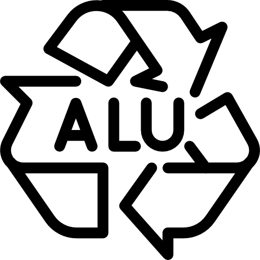 Aluminum ecology and environment tools and utensils garbage icon