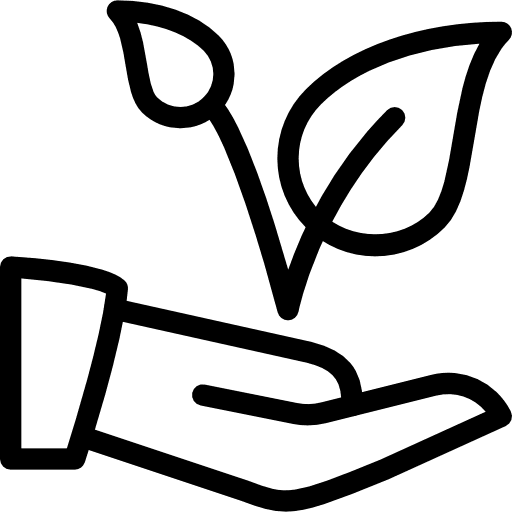 Plant impact people growing icon