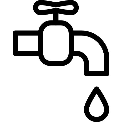 Tap water house things water falling icon