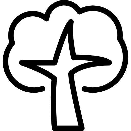 Tree garden nature botanical icon