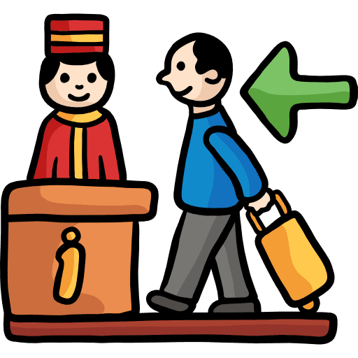 Check in guest vacations check in icon