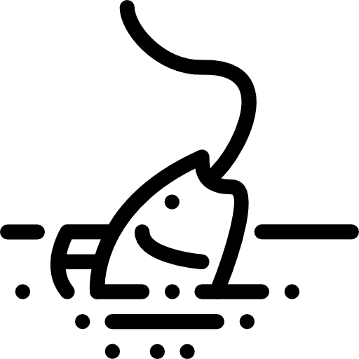 Fishing animal aquatic ecology and environment icon