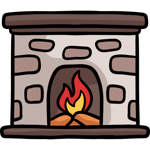 Fireplace chimney fireplace winter icon