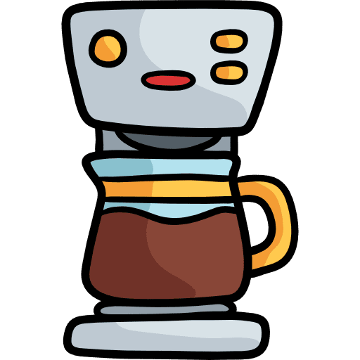 Coffee machine food and restaurant coffee shop technology icon